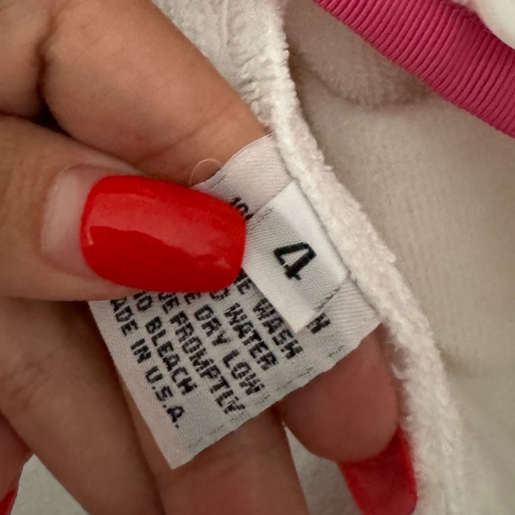 Bask- Baskpoolside - white & pink jacket - Women's White & pink Toweling Blazer - Picture 9 of 12